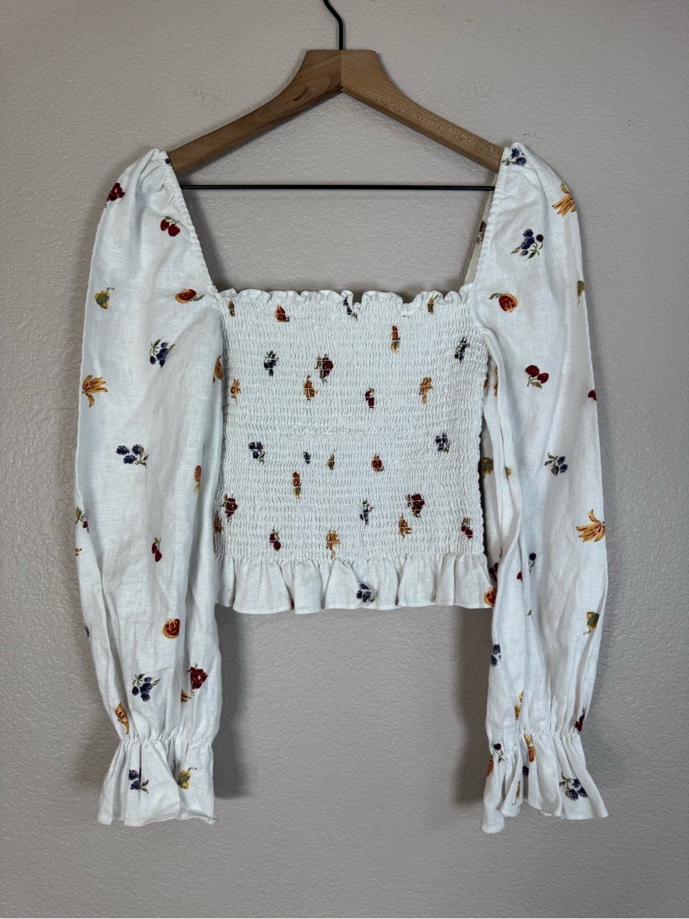 Reformation Tangerine Linen Top in Fruit Loops size Small $148 - Picture 10 of 14